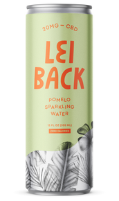 A can of Lei Back Pomelo Sparkling Water
