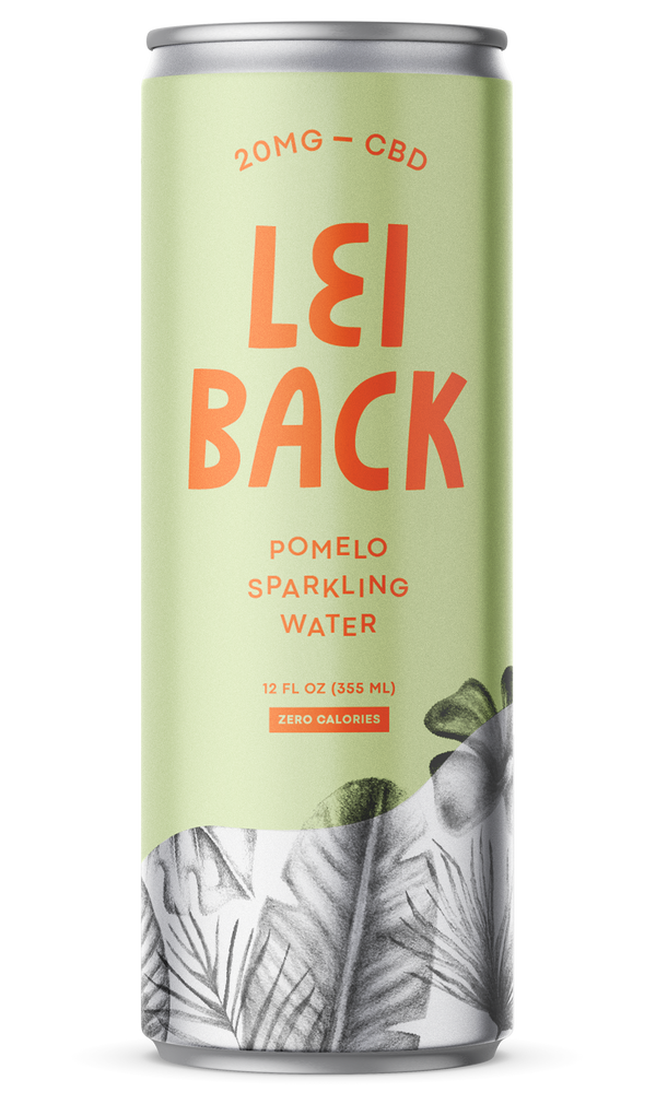 A can of Lei Back Pomelo Sparkling Water